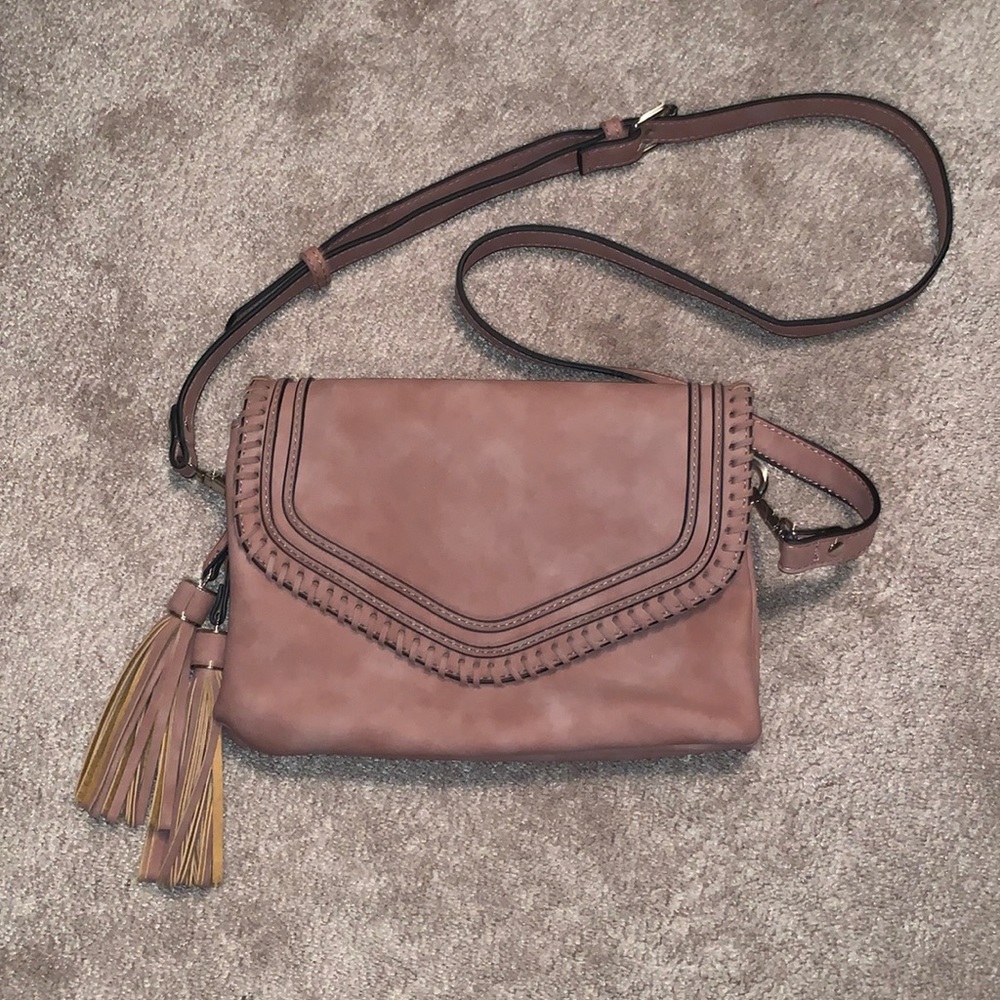 Dusty Pink Crossbody Bag